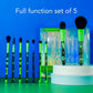 Gothlo™9PCS, Fluorescence Makeup Brush Set